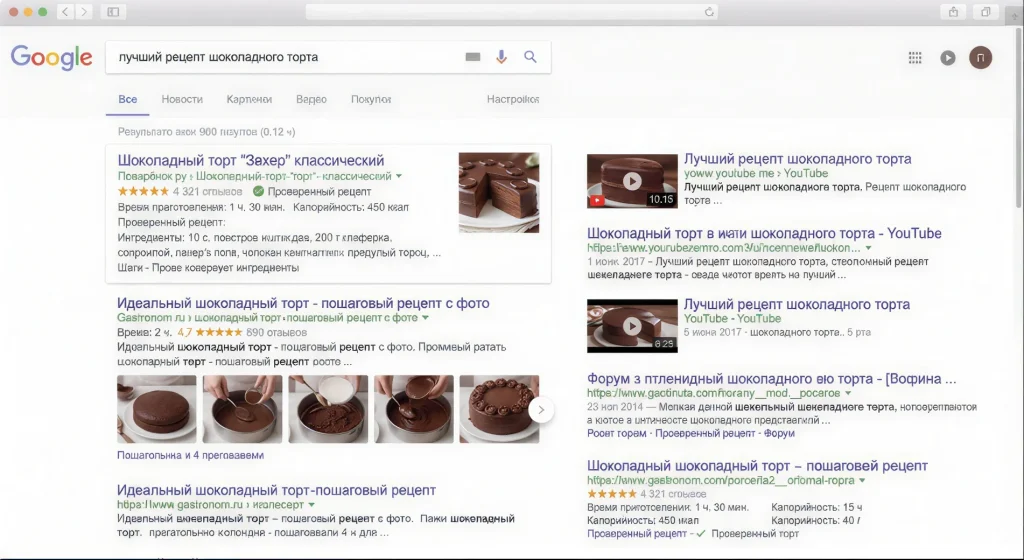 An example of proper SEO micro-markup for a product catalog during the website development stage: an expanded snippet in Google.uz search